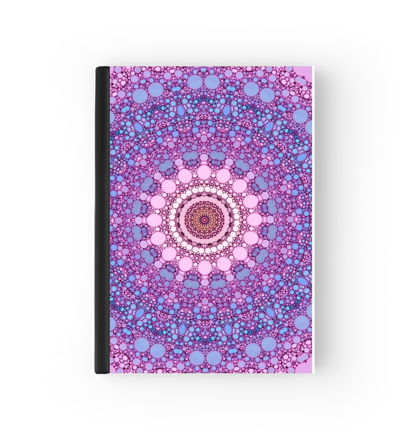 Housse pink and blue kaleidoscope