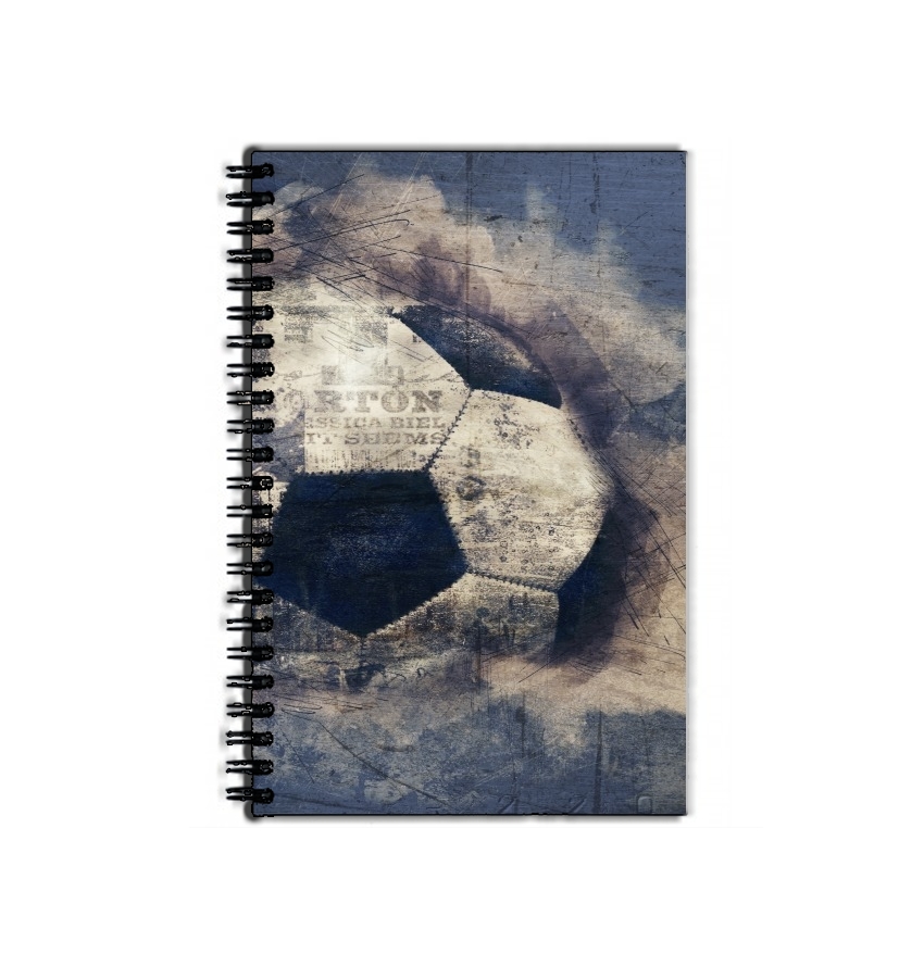 Cahier Abstract Blue Grunge Soccer
