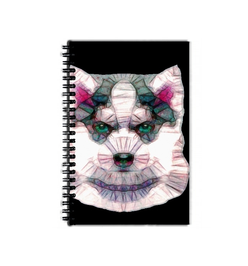 Cahier abstract husky puppy