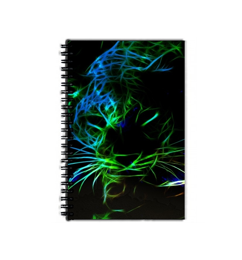 Cahier Abstract neon Leopard
