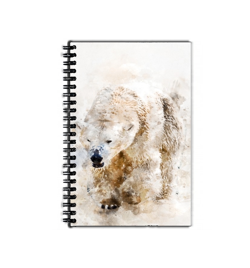 Cahier Abstract watercolor polar bear