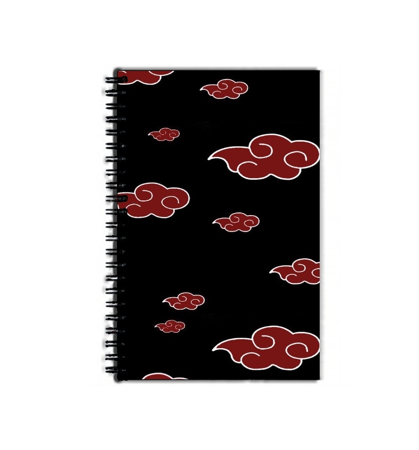 Cahier Akatsuki  Nuage Rouge pattern