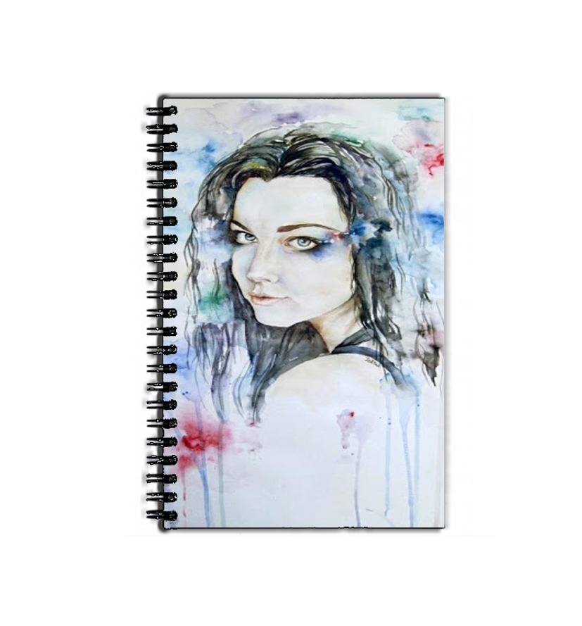 Cahier Amy Lee Evanescence watercolor art