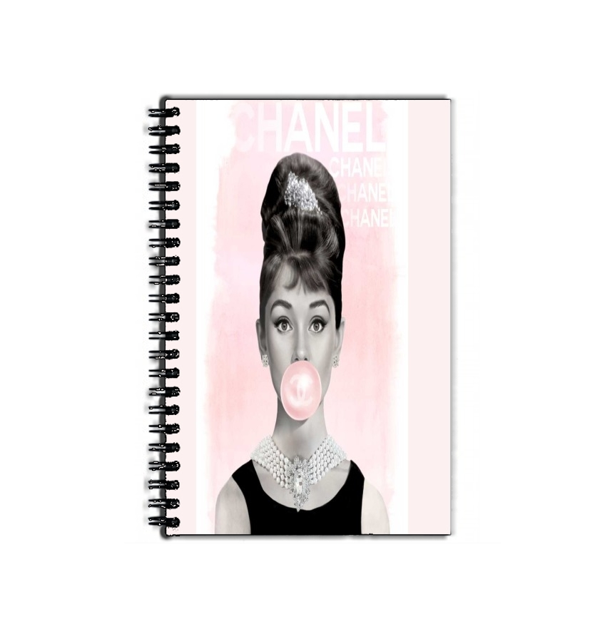 Cahier Audrey Hepburn bubblegum
