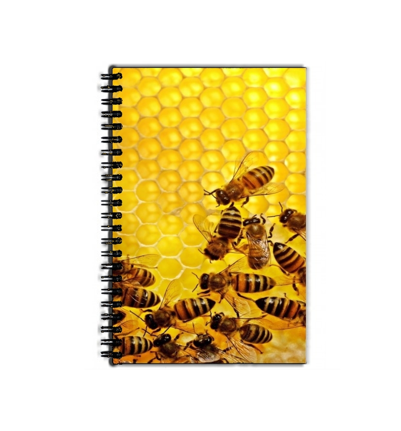 Cahier Abeille dans la ruche Miel