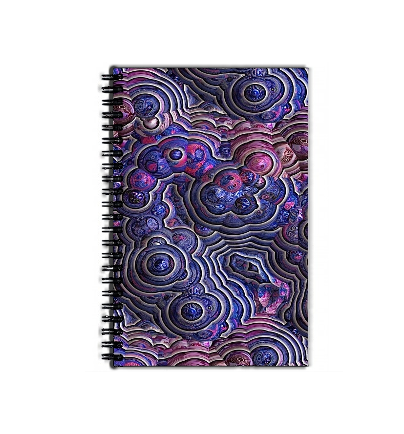 Cahier Blue pink bubble cells pattern
