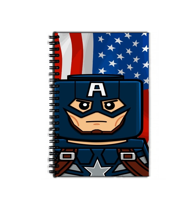 Cahier Bricks Captain America