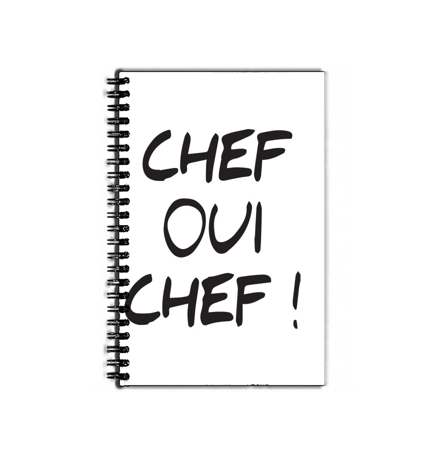 Cahier Chef Oui Chef humour