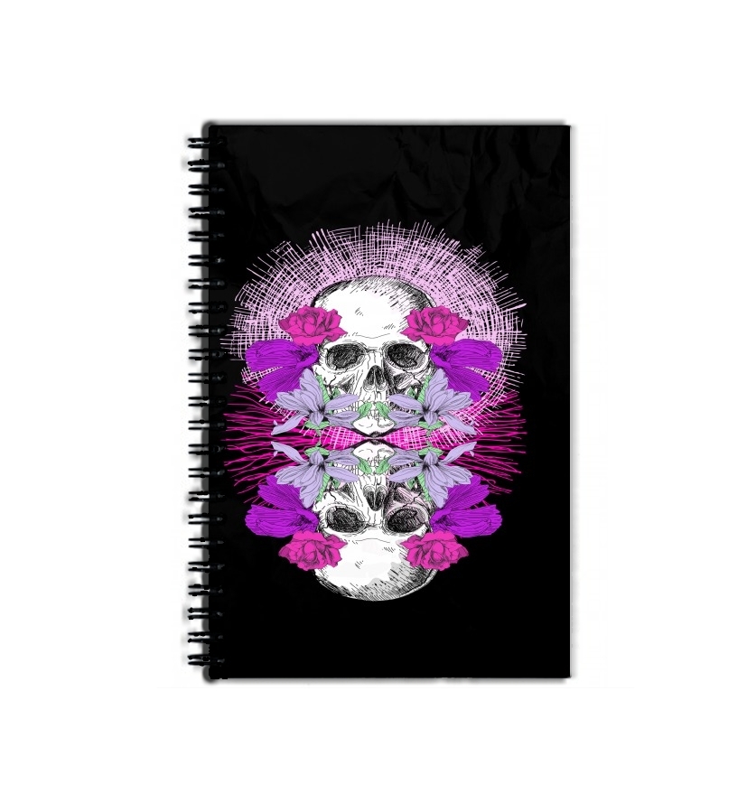 Cahier Flowers Skull