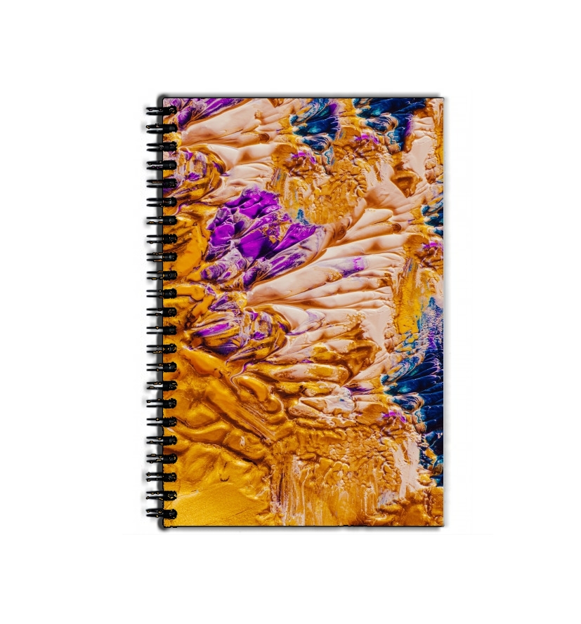 Cahier Gold and Purple Paint