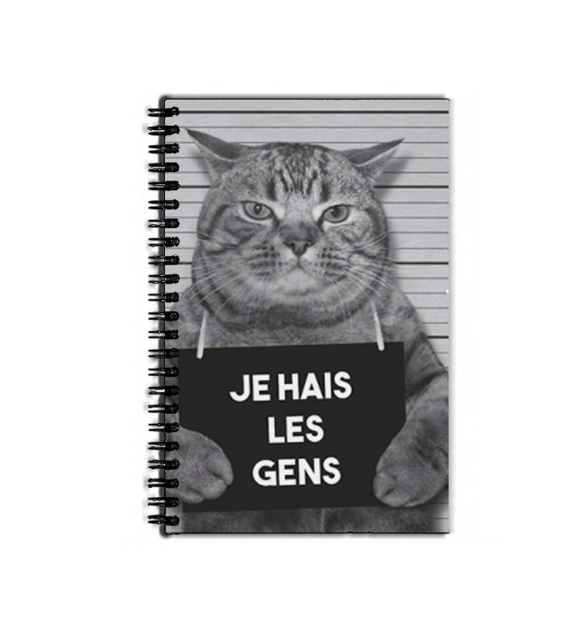 Cahier Je hais les gens - Chat en prison