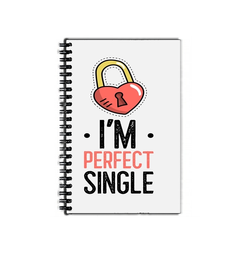 Cahier Im perfect single - Cadeau pour célibataire
