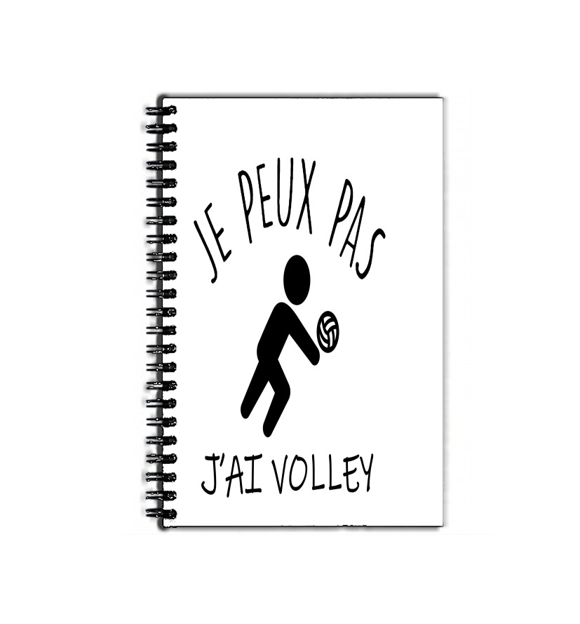 Cahier Je peux pas j'ai volleyball