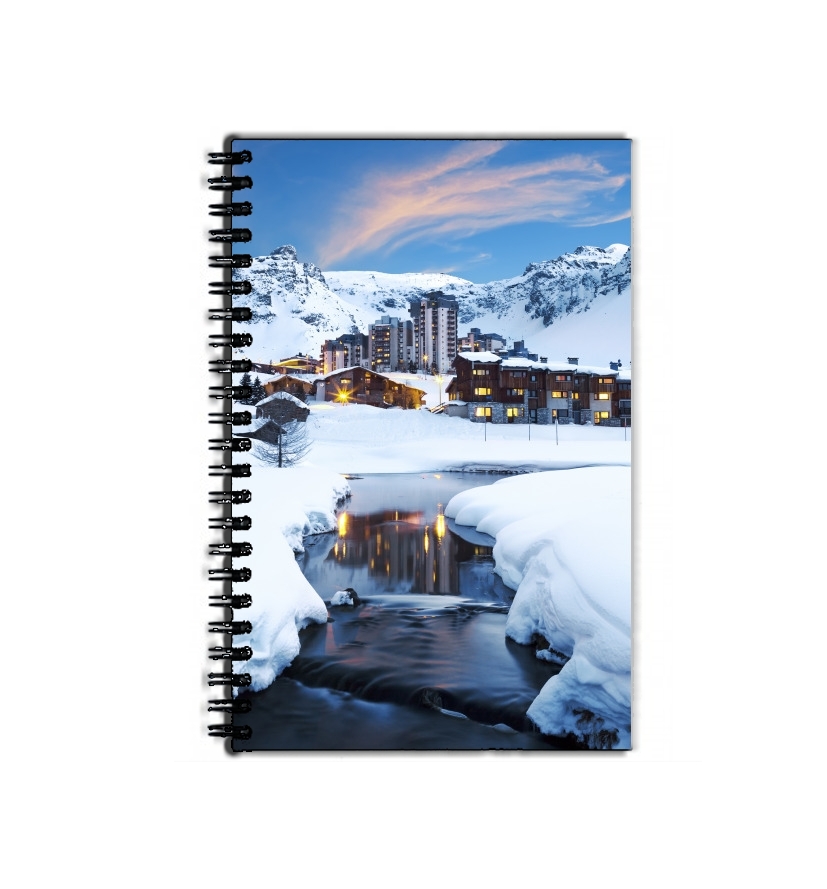 Cahier Llandscape and ski resort in french alpes tignes