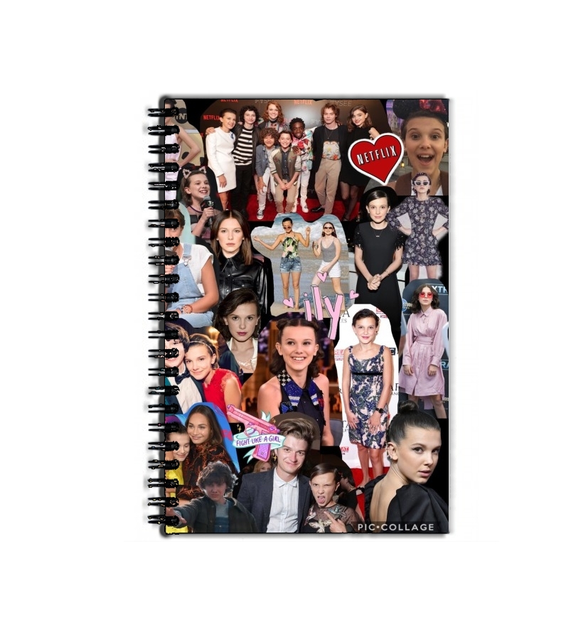 Cahier Millie Bobby Brown collage