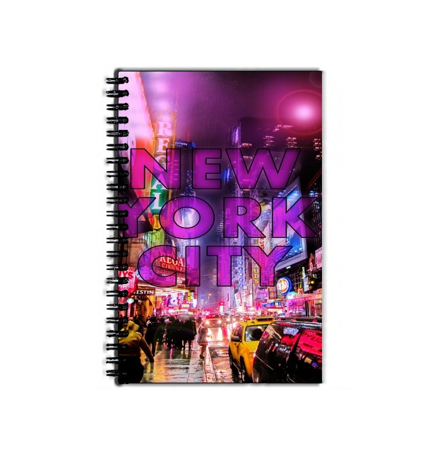 Cahier New York City Broadway - Couleur rose 