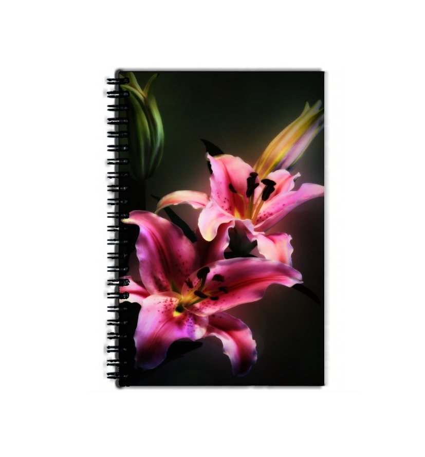 Cahier Painting Pink Stargazer Lily