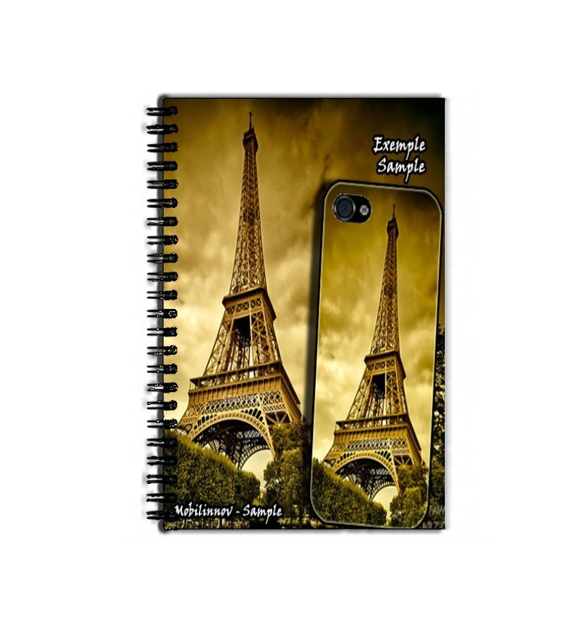 Cahier Paris avec Tour Eiffel