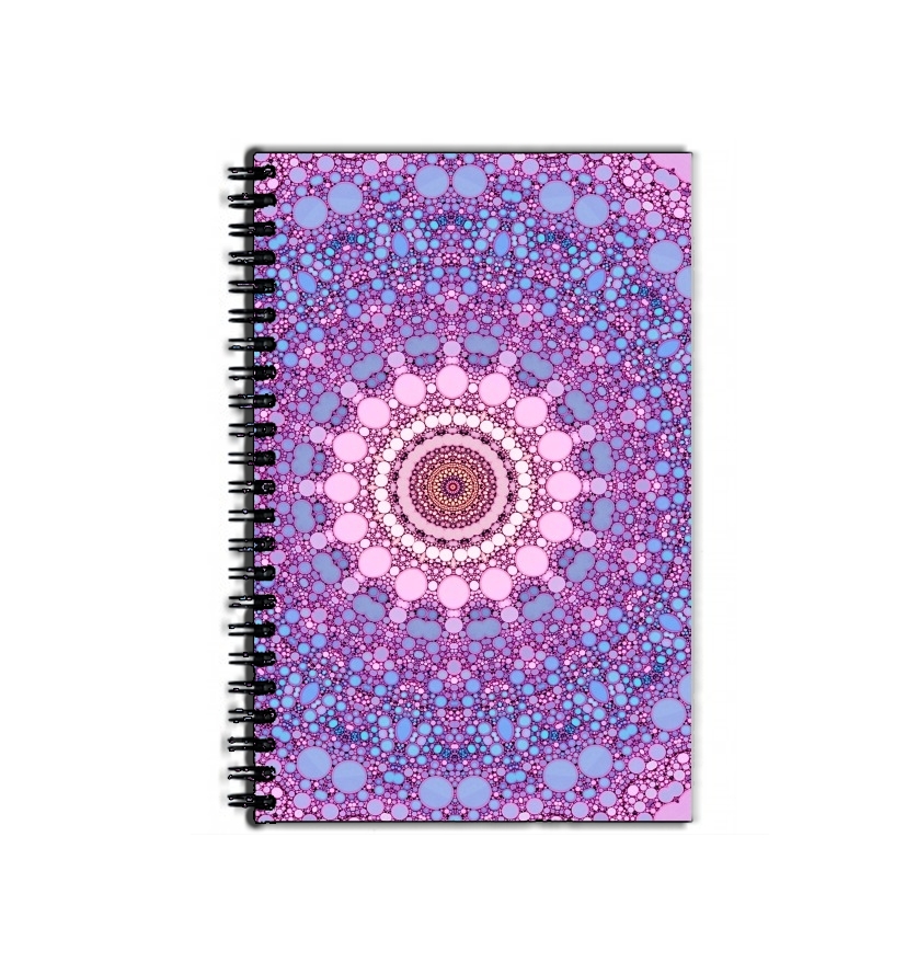 Cahier pink and blue kaleidoscope