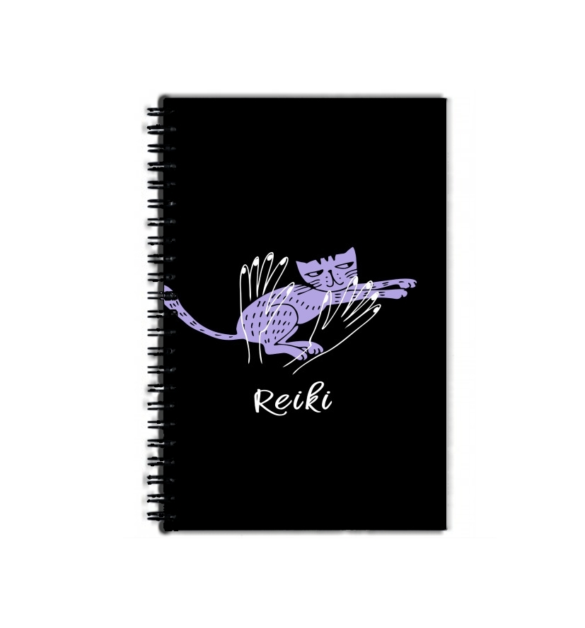 Cahier Reiki Animal chat violet