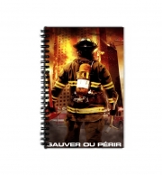 Cahier de texte école Sauver ou perir Pompiers les soldats du feu