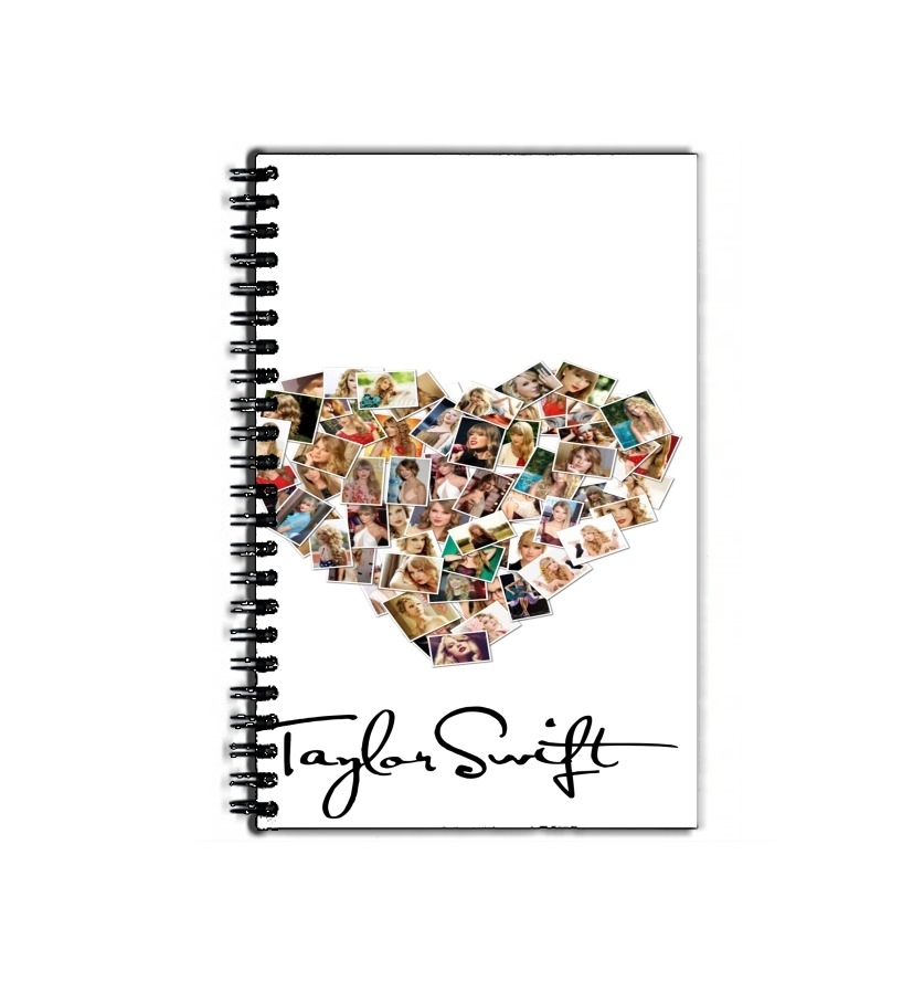 Cahier Taylor Swift Love Fan Collage signature