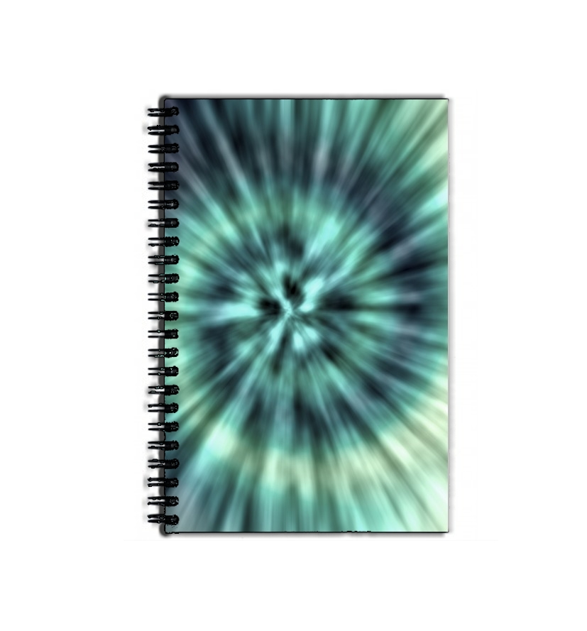 Cahier TIE DYE - GREEN AND BLUE