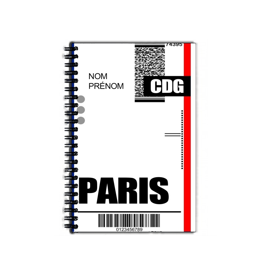 Cahier Voyage Boarding Pass Ticket