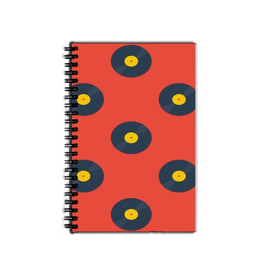 Cahier Vynile Music Disco Pattern