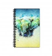 cahier-de-texte watercolor elephant