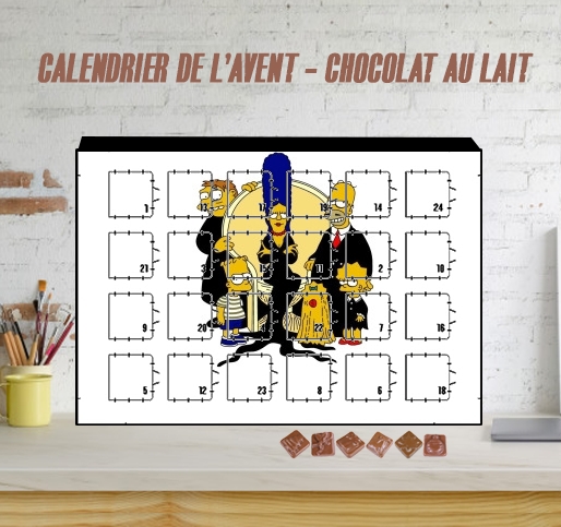 Calendrier Famille Adams x Simpsons