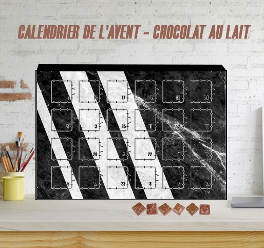 Calendrier Black Striped Marble