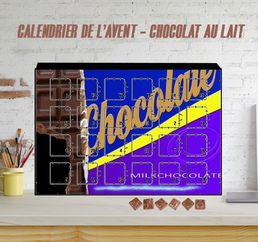 Calendrier de l'avent photo personnalisé Barre de chocolat