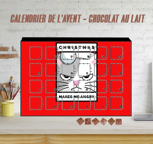 Calendrier Christmas makes me Angry cat