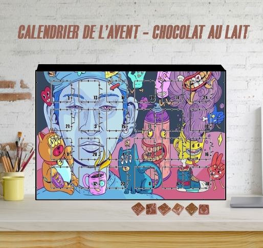 Calendrier Colorful and creepy creatures