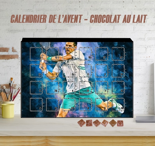 Calendrier Djokovic Painting art