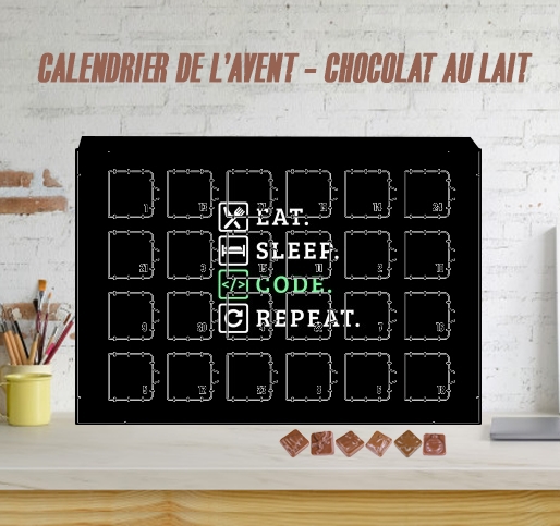 Calendrier Eat Sleep Code Repeat