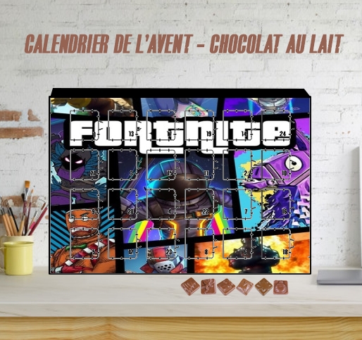 Calendrier Fortnite - Battle Royale Art Feat GTA