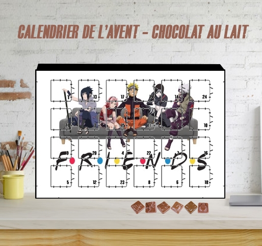 Calendrier Friends parodie Naruto manga