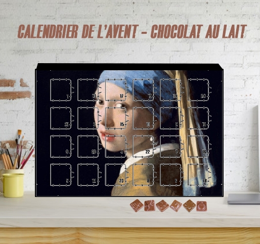 Calendrier de l'avent photo personnalisé Girl with a Pearl Earring