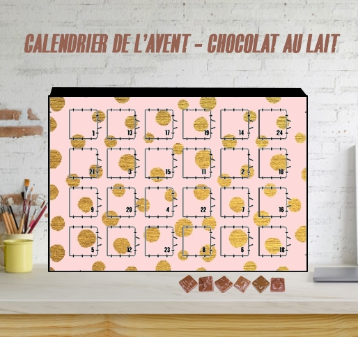Calendrier Golden Dots And Pink