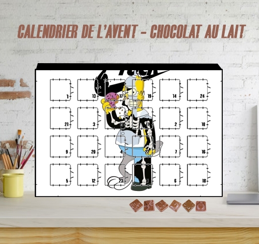 Calendrier Home Simpson Parodie X Bender Bugs Bunny Zobmie donuts