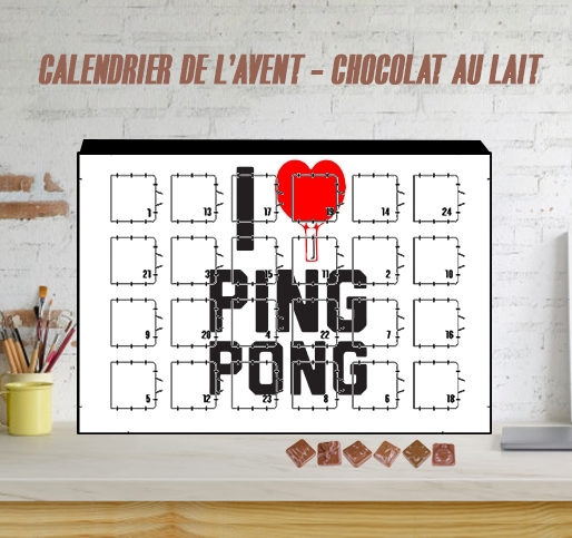 Calendrier I love Ping Pong