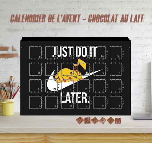 Calendrier Nike Parody Just Do it Later X Pikachu