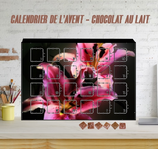 Calendrier Painting Pink Stargazer Lily