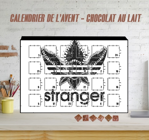 Calendrier Stranger Things Demogorgon Monstre Parodie Adidas Logo Serie TV
