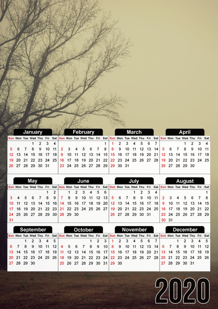 Calendrier A Gathering of Fog
