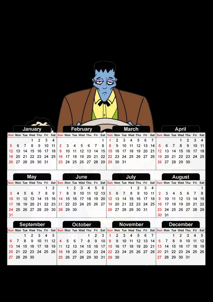 Calendrier addams family