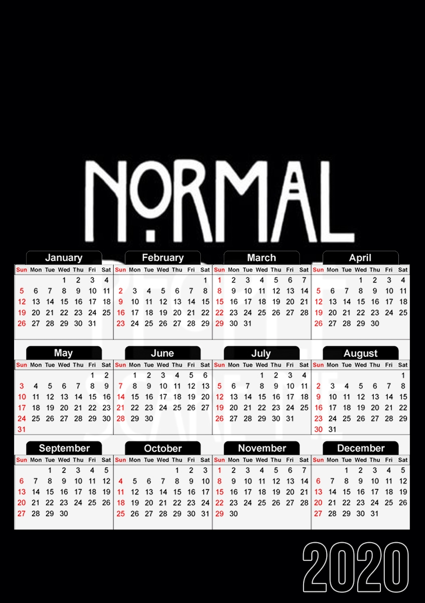 Calendrier American Horror Story Normal people scares me