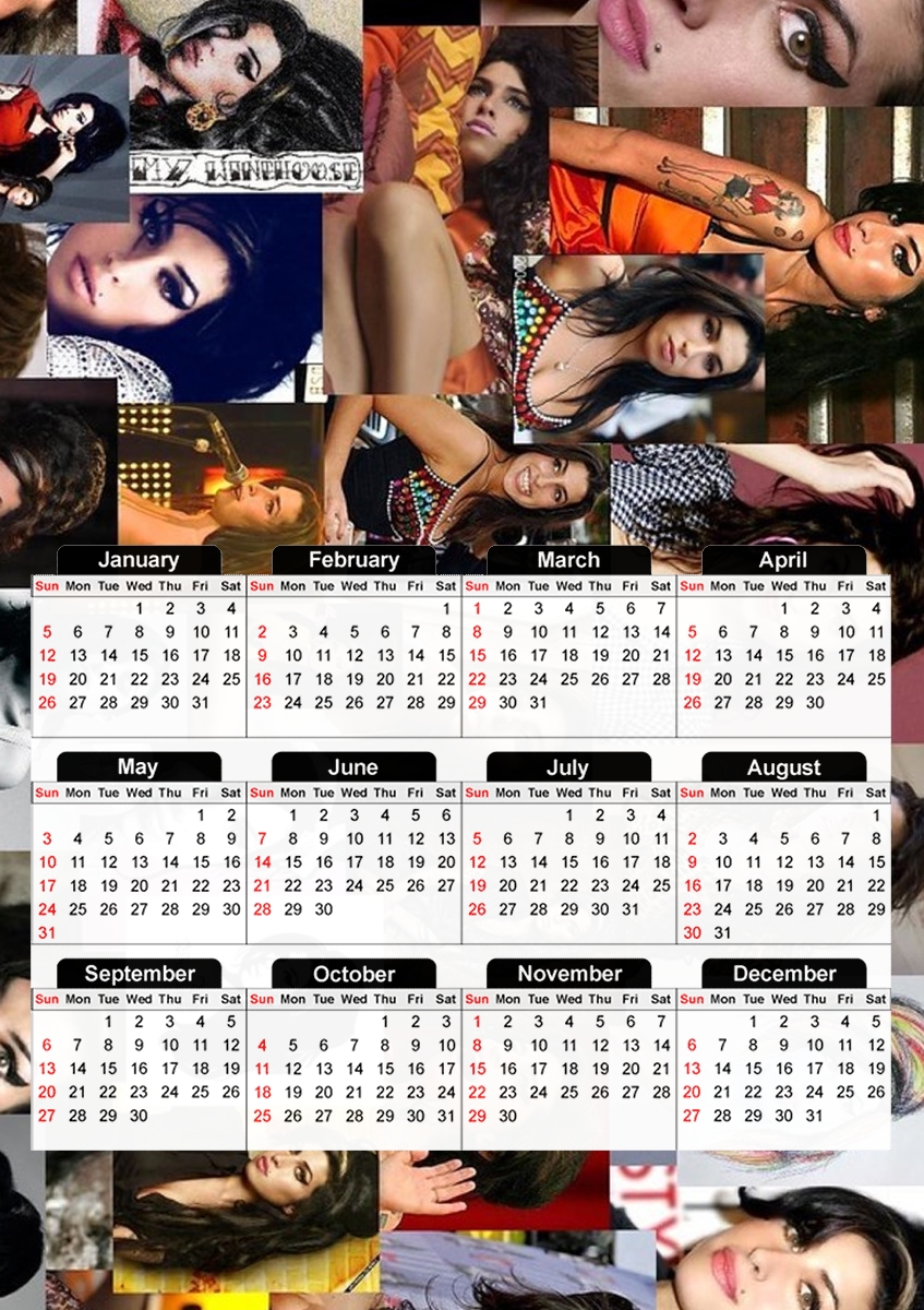 Calendrier Amy winehouse